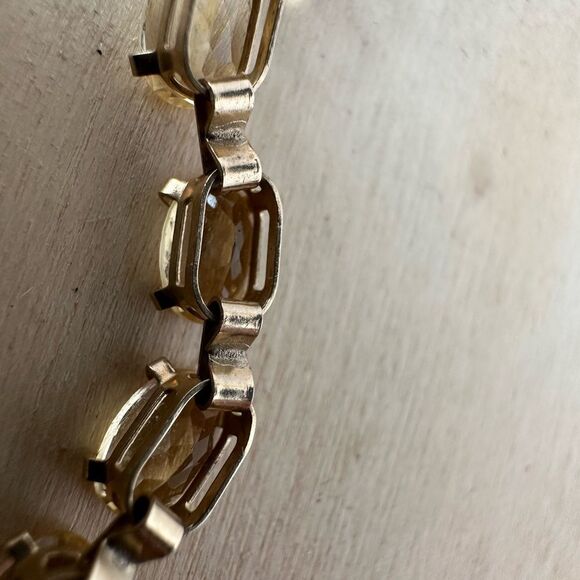 Vintage Elegant 10k Gold Citrine Tennis Bracelet - Picture 11 of 11